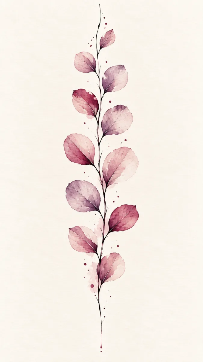 tatouage flash fleurs abstraites rouges