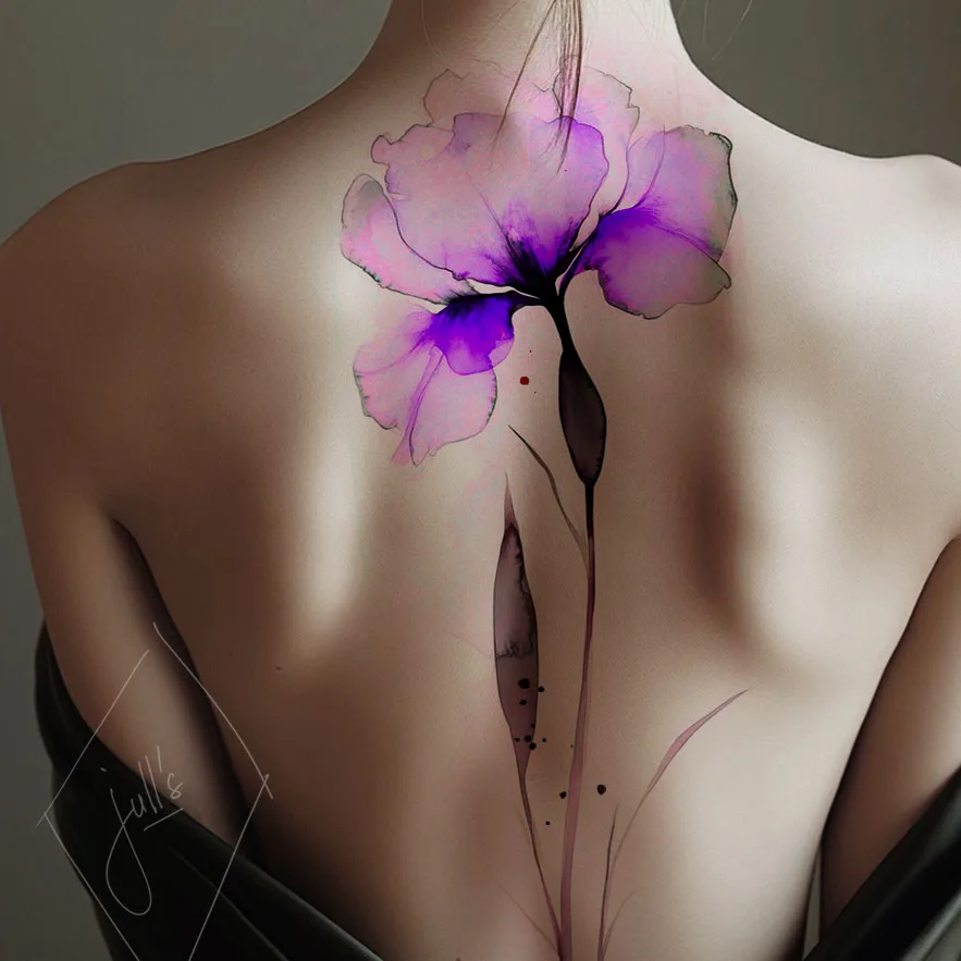 Iris aquarelle
