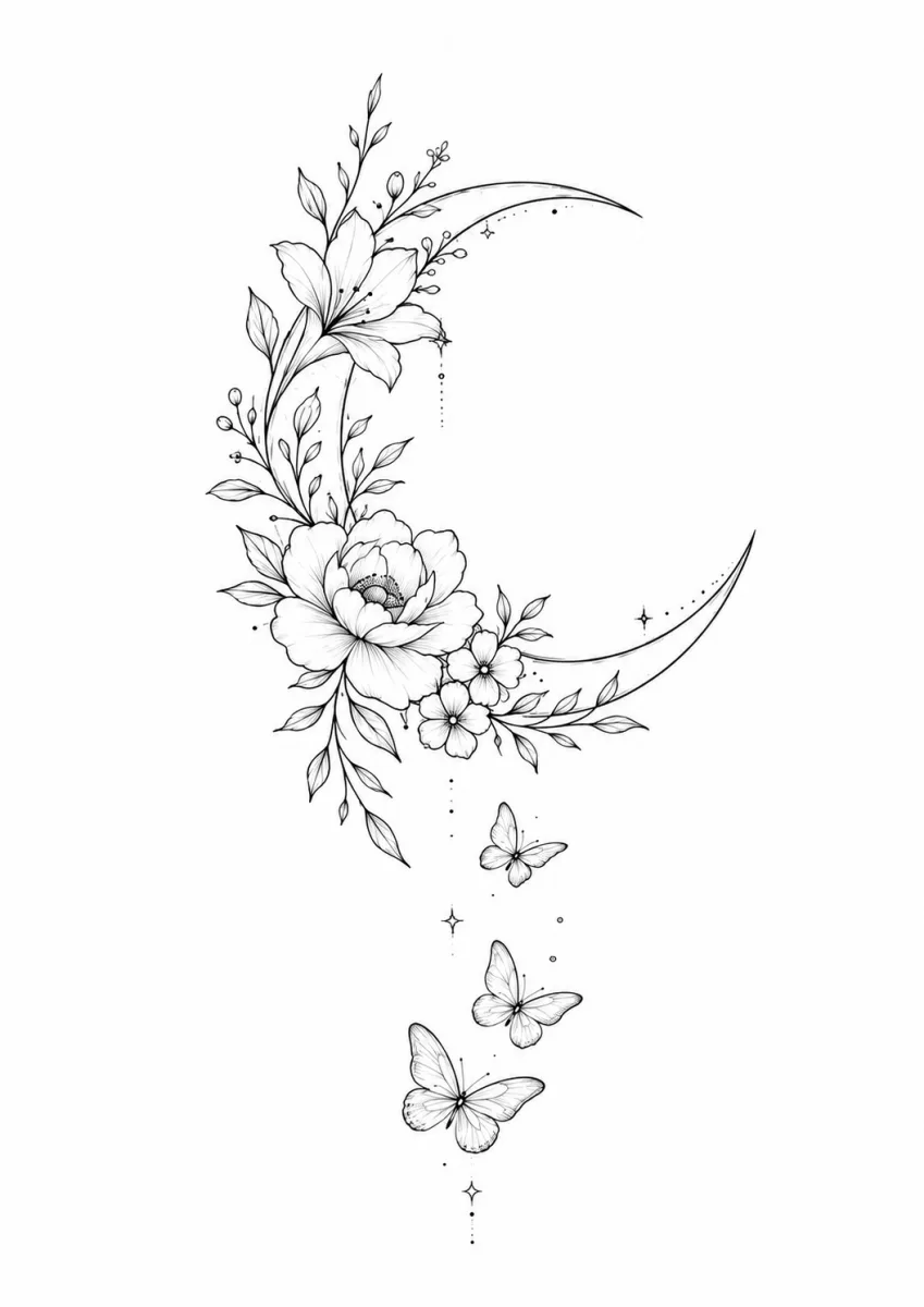 Lune aux papillons