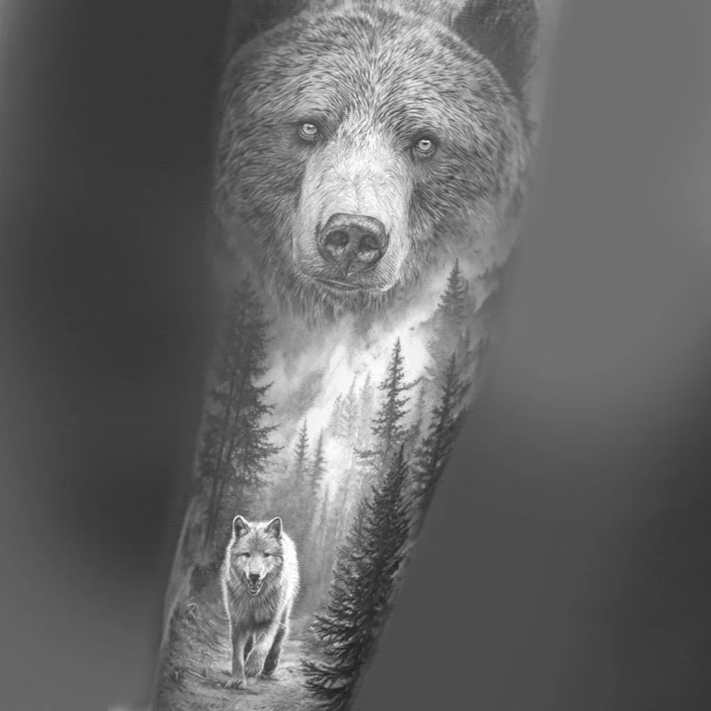 Ours et loup