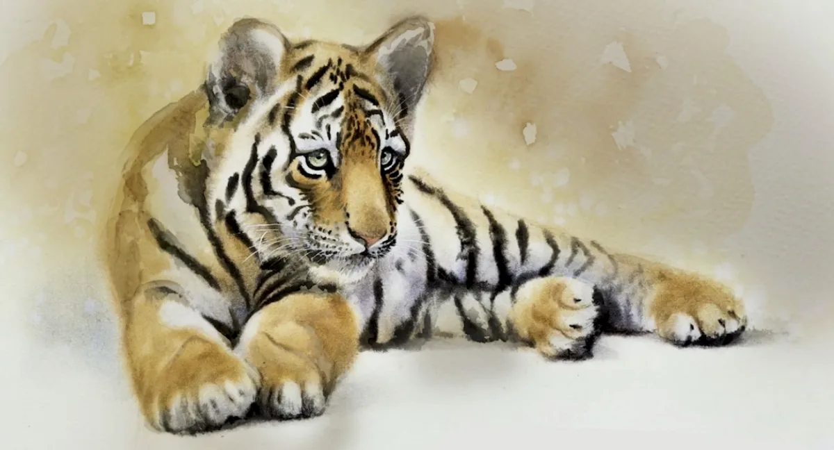 Tigre — simulation sur peau