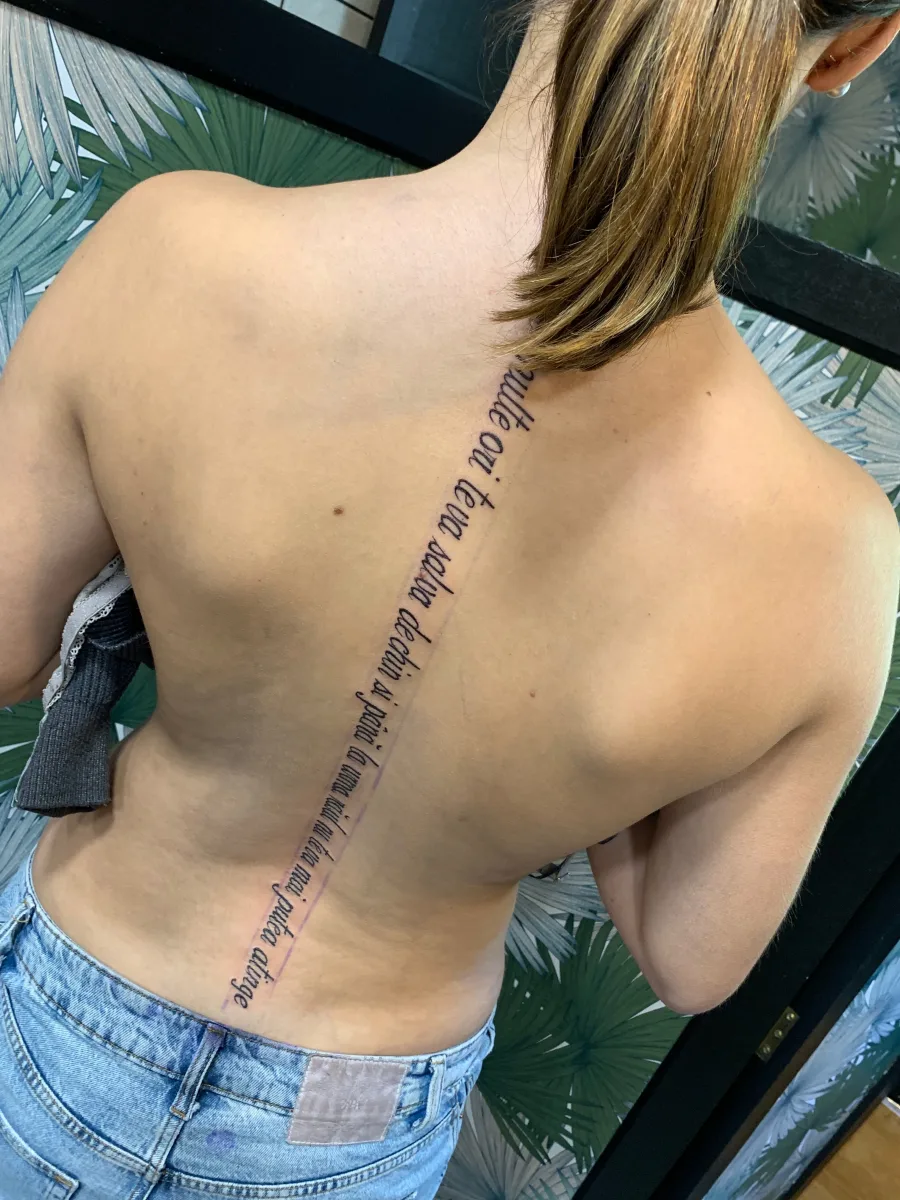 Tatouage calligraphique sur mesure dans le Var - photo 2