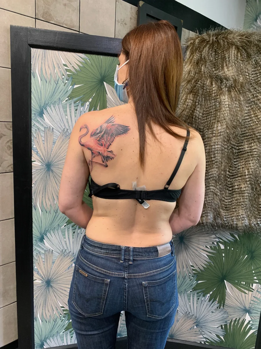 Tatouage Flamant Rose — Une création sur mesure signée Jull's - photo 2