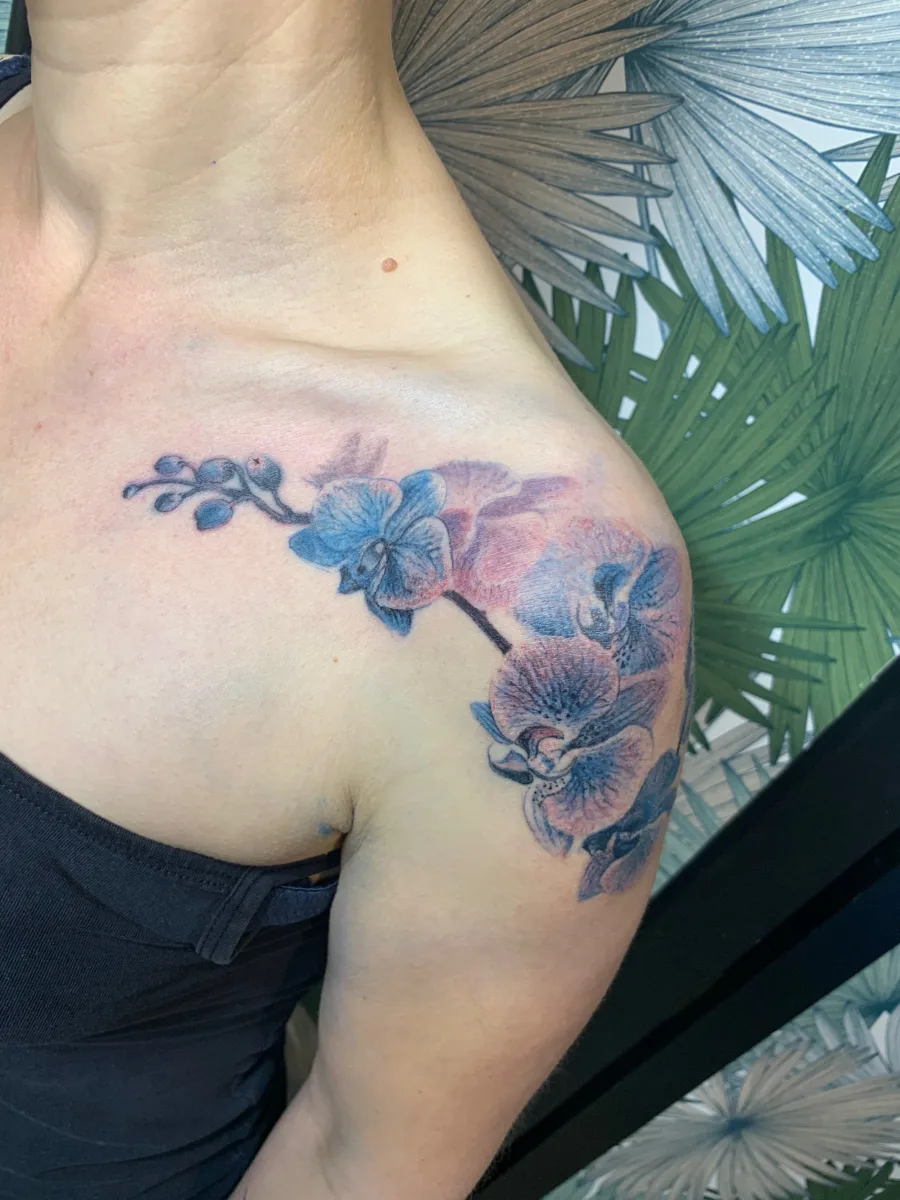 Tatouage fleur de Cataleya - photo 2