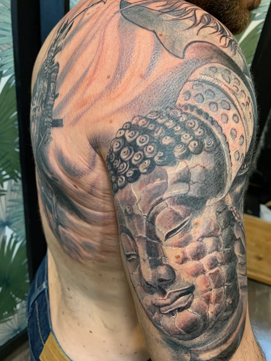 Bouddha & Samouraï Réaliste - photo 2