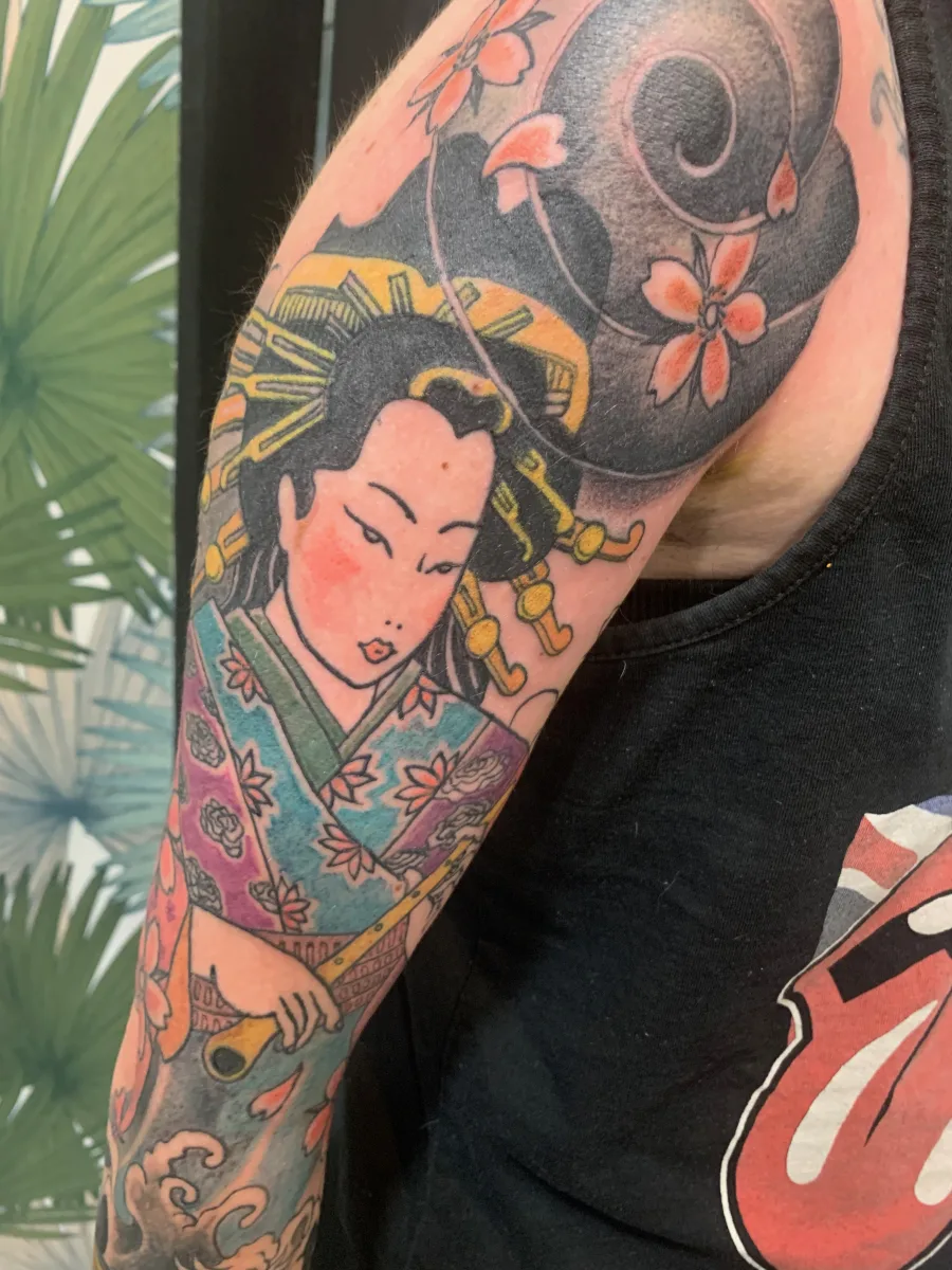 Tatouage japonais geisha : une figure intemporelle portée sur la peau - photo 2