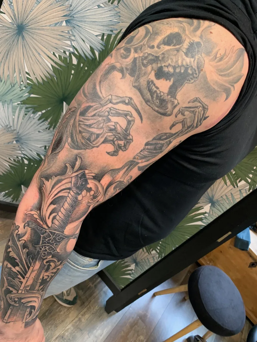 Tatouage Skull Boxeur sur Mesure dans le Var - photo 2